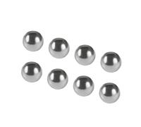 sourcing map 10pcs roulement à billes en acier 8 mm de diamètre accessoires d'outils électriques ton argent