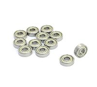 sourcing map 10pcs roulements à billes 5 mm x 13 mm x 4 mm radiaux miniatures à gorge profonde 695Z