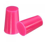 sourcing map 10pcs Silicone Caoutchouc Conique Bouchon, Solide pour Poudre Revêtement, Peinture, Anodisation, Placage, Sablage, Laboratoire Utilisation Rose 13mm à 17mm