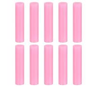 sourcing map 10pcs Silicone Paille Conseils, Métal Paille Couvertures, Doux Réutilisable Pailles Conseils pour 6mm/0.24" OD Inox Acier Pailles, Rose