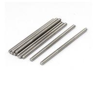 sourcing map 10Pcs Tige Filetée M4 x 80mm pour Projets de Bricolage | Tiges Entièrement Fileté, Acier Inoxydable 304