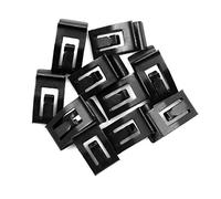 sourcing map 10pcs Universel Noir Voiture Console Attache Tableau Bord Clip retenue métals