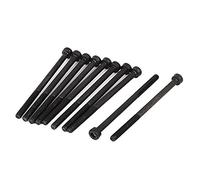 sourcing map 10pcs Vis à tête cylindrique à six pans creux hexagonale boulon M3 x 50 mm partiellement filetées