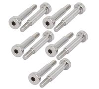 sourcing map 10pcs Vis Épaule 5mm Ø 20mm long épaule filetage M4