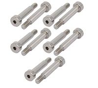 sourcing map 10pcs Vis Épaule 6mm Ø 25mm long épaule filetage M5