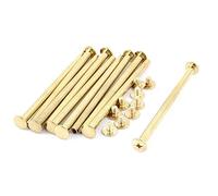 sourcing map 10Pcs Vis Reliure M5x80mm Laitonné Vis Posts Rivet Reliure pour Album Menu