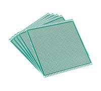 sourcing map 10x10cm Carte de Prototypage PCB Prototype Plaque Circuit Imprimé Simple Face Universel souder bricolage 5Pcs