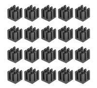 sourcing map 10x10x10mm Alluminium Dissipateur Chaleur Radiateur Électronique pour MOS IC Puce Noir 20pcs
