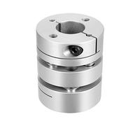 sourcing map 10x19mm Coupleur Arbre Moteur Accouplement Flexible 2 Membrane DIY