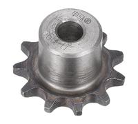 sourcing map 11 Dents Pignon Type B Simple Brin 3/8" Pas 8mm Alésage A3 Carbone Acier pour ISO 06B