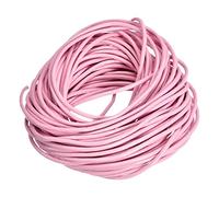 sourcing map 11 Yards Rond Cuir Cordon 2mm Tresse Laçage Ficelle Rose