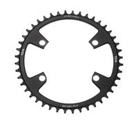 sourcing map 110BCD Plateau de vélo 44 dents 9/10/11 vitesses Diamètre 184 mm Rond en aluminium à dents larges pour VTT Vélo de route Noir