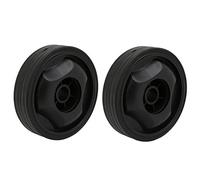 sourcing map 115mmx16.5mm compresseur air plastique Pièce remplacement roulette Roue 2pcs noir