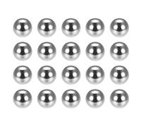 sourcing map 11mm Billes Acier Chrome pour Roue Vélo Moyeu VTT Roulement à Billes Précision Billes G25 100pcs