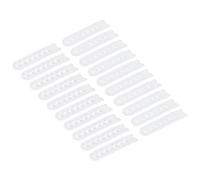 sourcing map 12 Paires Relance Sangle Couverture, 7 Trous Plastique Réglable Chapeau Instantané Boucle Remplacement pour Capuchons Réparation (Blanc)