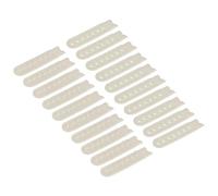 sourcing map 12 Paires Relance Sangle Couverture, 7 Trous Plastique Réglable Chapeau Instantané Boucle Remplacement pour Capuchons Réparation (Léger Kaki)