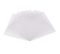sourcing map 120mm Ordinateur Ventilateur Filtre Grilles PVC Maille Antipoussière Boîte Couvercle pour Ordinateurs Blanc Paquet de 8