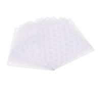 sourcing map 120mm Ordinateur Ventilateur Filtre Grilles PVC Maille Antipoussière Boîte Couvercle pour Ordinateurs Blanc Paquet de 12