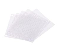 sourcing map 120mm Ordinateur Ventilateur Filtre Grilles PVC Maille Antipoussière Boîte Couvercle pour Ordinateurs Blanc Paquet de 5