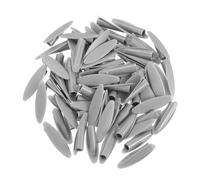 sourcing map 120Pcs Bouchons de Trous de Poche en Plastique, Capuchons de Trous Inclinés de 9 mm pour Accessoires D'Outil de Travail du Bois, Gris