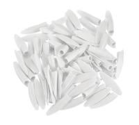 sourcing map 120Pcs Bouchons de Trous de Poche en Plastique, Capuchons de Trous Inclinés de 9 mm pour Accessoires D'Outil de Travail du Bois, Blanc