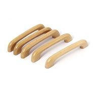 sourcing map 125mm x 12mm x 24mm Vis Fixations En bois Bois Tirer Poignées Beige 5 Pcs