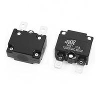 sourcing map 125V/250V 10A NC Automatique Réinitialisation Surcharges Protection Disjoncteur 2Pcs