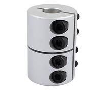 sourcing map 12mm à 14mm accouplement d'arbre 45mm longueur 32mm diamètre coupleur alliage d'aluminium moteur commun pour imprimante 3D CNC Machine bricolage encodeur