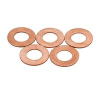 sourcing map 12mm Dia Interne rondelle cuivre, Plate-Forme, Joint étanchéité 5pcs