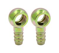 sourcing map 12mm ID Tuyau Barbe 16mm Banjo Adaptateur Montage Motocyclette Voiture 2pcs