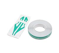 sourcing map 12mm Vinyle épingle Bande Ruban Double Ligne Corps Voiture Autocollant Vert