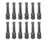 sourcing map 12pc presse-étoupe PG7 étanches plast serre-joint Pour 3mm-6.5mm fil Dia
