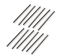 sourcing map 12Pcs 2.54mm Pas Seule Rangée Mâle 90 Degré Angle Droit Broche Entête