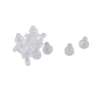 sourcing map 12pcs 5mm Doux Clair Glisser Pare-Chocs Tige Patio Meuble Bureau Verre Haut