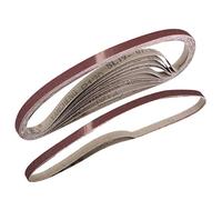 sourcing map 12Pcs 9mm x 533mm Bandes Abrasives 120 Grain Oxyde Aluminium