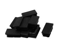 SOURCING MAP 12Pcs Bouchon Pied de Chaise Embout Capuchon Rectangle Jambe Patin Table Meuble Protection Tube Insert 20mm x 40mm