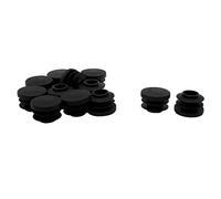 sourcing map 12pcs Bouchon Pied de Chasie Embout plastique 20mmOD 17-19mmID