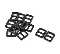 sourcing map 12pcs Boucle Sangle Boucle Attache Sac en Plastique réglable échelle Verrouillage 10 mm Largeur du Bracelet