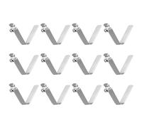 sourcing map 12Pcs Clip de Ressort à Bouton Unique 32X7.5mm pour Tente