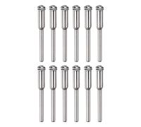 sourcing map 12pcs Coupe Arrêt Roue Vis Mandrin 3mm Tige Diamètre Coupe Disque Support pour Rotatif Outils