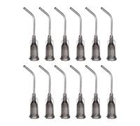 sourcing map 12pcs Embout émoussé Pointe Distribution Aiguilles Gris