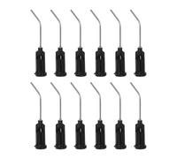 sourcing map 12pcs Embout émoussé Pointe Distribution Aiguilles Noir