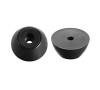 sourcing map 12pcs Embout Pied Chaise Bouchon Patinn Tampon Capuchon Protection Jambe Meuble Plancher en Caoutchouc Pare-chocs Noir D30x19xH13mm