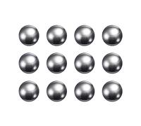 sourcing map 12pcs Précision Billes 15mm Diamètre G200 201 Inox Acier pour Roulements