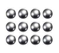 sourcing map 12pcs Précision Billes 9/16" Diamètre G10 Chrome Acier Bille pour Roulements, Argent