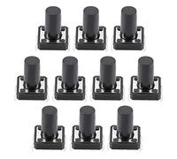 sourcing map 12x12x15mm Panneau micro/Petit CI Tact Interrupteur DIP 10PCS