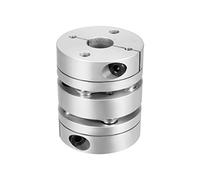 sourcing map 12x15mm Coupleur Arbre Moteur Accouplement Flexible 2 Membrane DIY