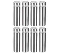 sourcing map (12x43mm Entretoise de Verre Vis Écartement Clou Publicitaire Montage Panneau Support Acrylique 8pcs