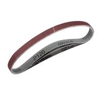 sourcing map 13mm x 450mm Bande Abrasive Bande Ponçage 120 Grain Oxyde Aluminium Ceintures Sable 3Pcs