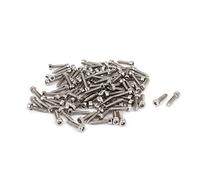 sourcing map 14 mm de long M2,6 X 12 mm à six pans creux Cap Head Vis autotaraudeuse 100 pcs